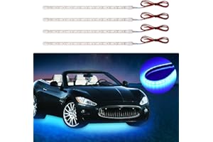 DUOFU365 Blue Led Strip Lights,12V Marine Led Lights for Boat IP68 Waterproof Ultra Bright Cuttable for Car Motorcycle Golf C