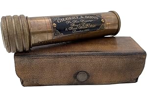 OCEAN REPLICAS Best Handmade Brass Working Kaleidoscope with Leather case Gift for Your Love Ones.