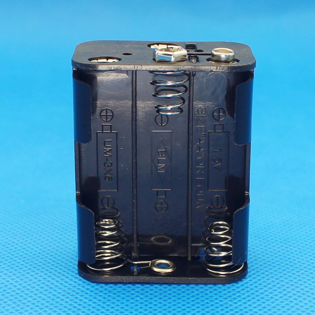 Raogoodcx 4Set 6 x AA Thicken Battery Holder and T Type Wired Battery Clip Standard Snap Connector - Image 3
