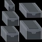 Fumete 60 Pcs Plastic Stamp and Die Storage Bag 5 Sizes Clear Scrapbooking Storage Envelopes Die Cuts Pockets for Craft Cutting Stencil Stamp Paper Card Organizer(No Includ Magnet)