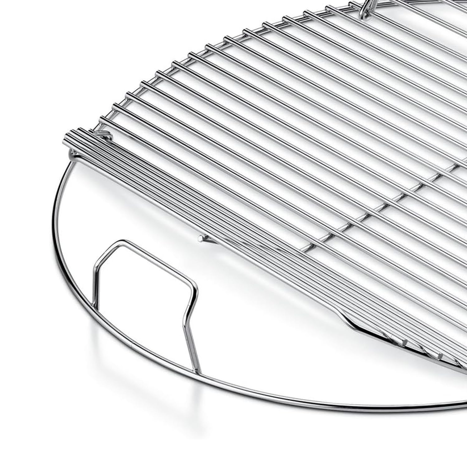 54,6cm 7436 Grillrost Rund Klappbarem für Weber 57cm Holzkohlegrills, Grillrostersatzteil für Weber One-Touch, Performer,Bar-B-Kettle and Master-Touch,Smokey Mountain Cooker Smoker,Ersatzteile Zubehör 7