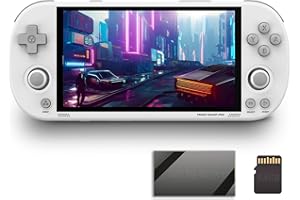 EWDGOES Trimui Smart Pro 5 inch Handheld Game Console Preinstalled Emulator System White 64GB