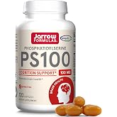 Jarrow PS100 Phosphatidylserine 100mg, Brain Health Supplement,120 Softgels | Brain Health Support, Cognitive Function Support, Phosphatidylserine 100Mg, Daily Wellness Support, Up To A 40-120 Day Supply