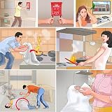 FYJENNICC Fiberglass Fire Blanket 39.3x39.3 Inches 3 Pack Flame-retardant Tape view 6