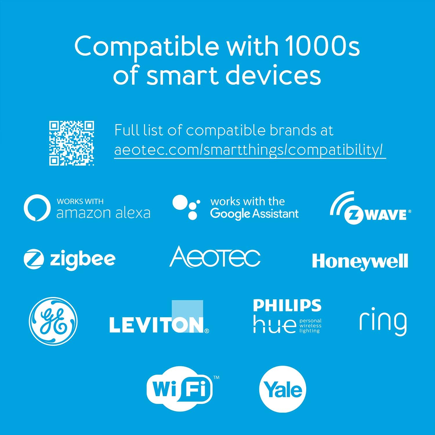 Aeotec Smart Home Hub, Works as a SmartThings Hub, Z-Wave Zigbee Gateway, Compatible with Alexa, Google Assistant, WiFi: Computers & Accessories