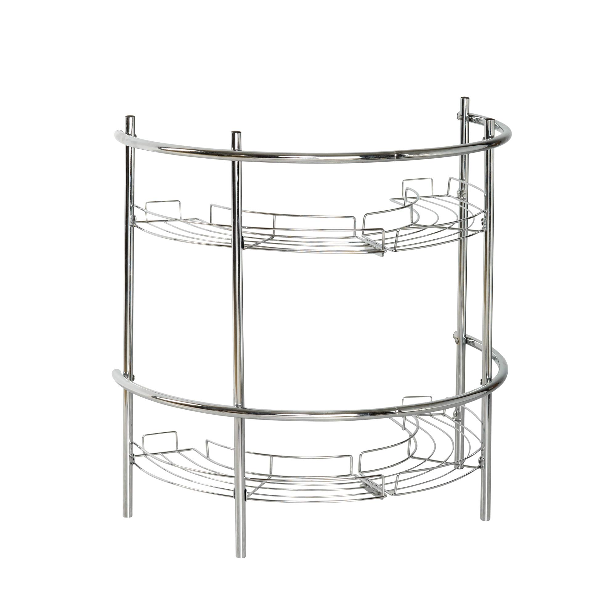 Zenna Home Pedestal Sink Shelves, Chrome chrome eBay