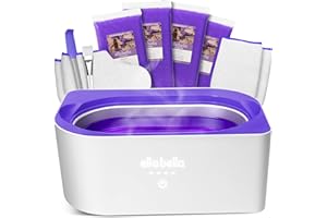 ELLA BELLA® Paraffin Wax Machine for Hand & Feet • Parafin Wax Warmer • Everything in One Kit – Paraffin Wax Refills, Mitts & Booties • Soothing Relief with Parrafin Hot Wax • Home Paraffin Wax Bath