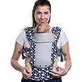 Beco Baby Carrier Gemini Newborn to Toddler - Front, Back and Hip Seat Carrier, Baby Carrier Backpack & Baby Front Carrier with Adjustable Seat, Ergonomic Baby Holder Carrier 7-35lbs (Cool Raindrops)