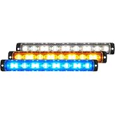 Maxxima M20497BYW-TC Amber/Blue/White 9.75" Surface Mount Tri-Color LED Warning Light
