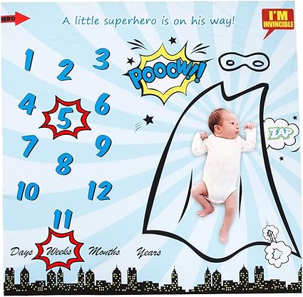 baby milestone blanket size