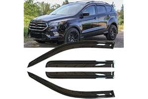 BOOGADEE Original 4pcs Window Shade Deflectors, Outside Mount Tape-On Rain Guards Set, Side Window Visors Deflectors Compatib