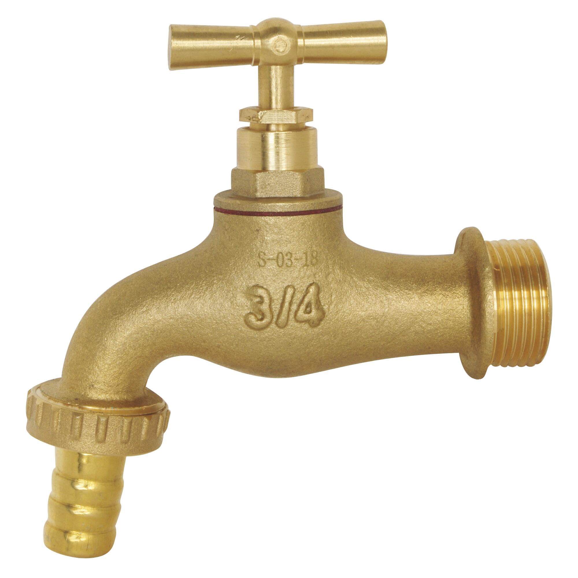 Somatherm 16-20-20 Garden Tap with Flap 20/27-20/27 Brushed Grey