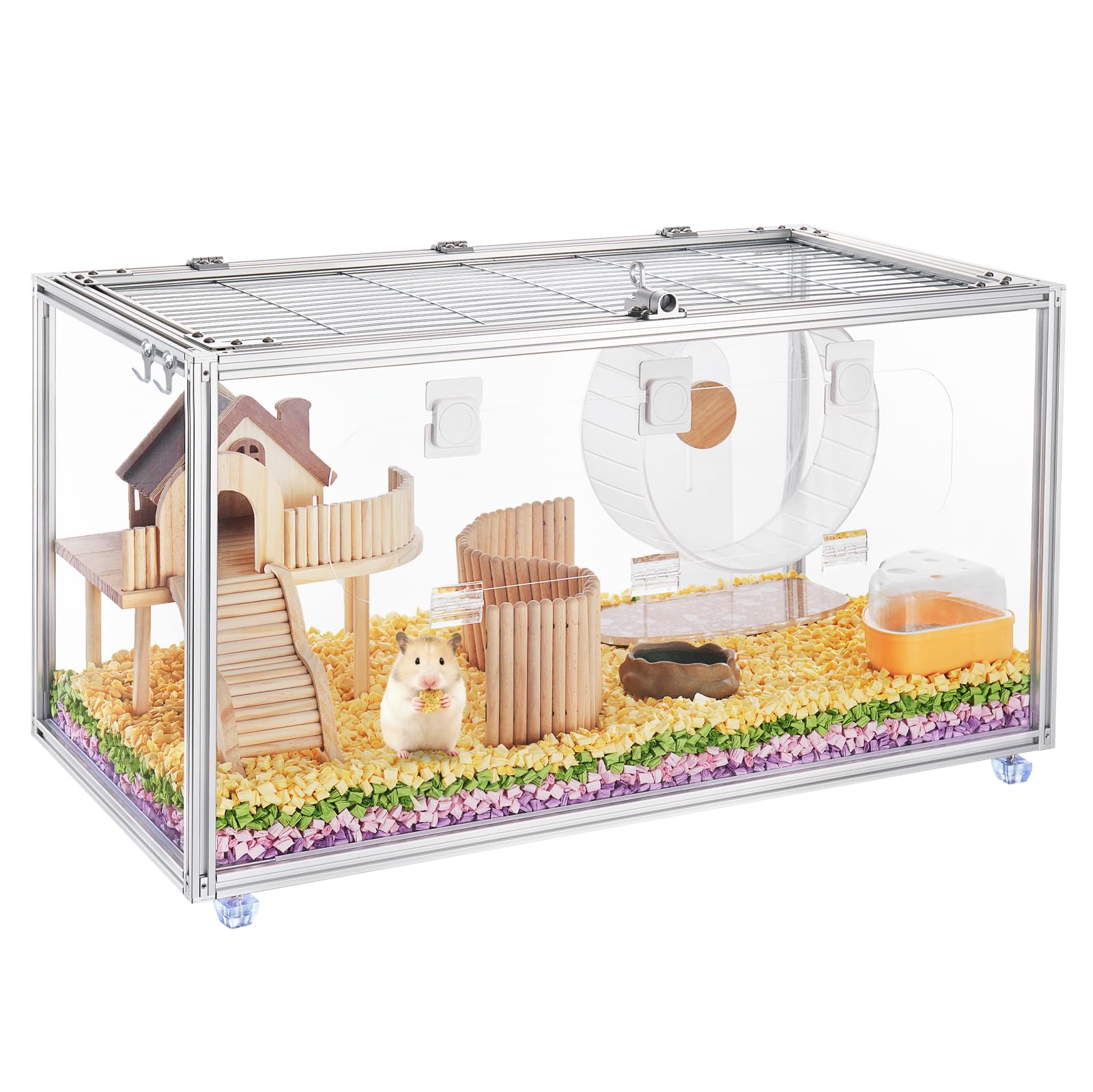 Photo 1 of BESNEW Chewproof T Slot 2020 Aluminum Profile Hamster Cage,Large Hamster Cages,Top & Front Openable,Standard Aluminum Profiles for DIY Pet Habitats
