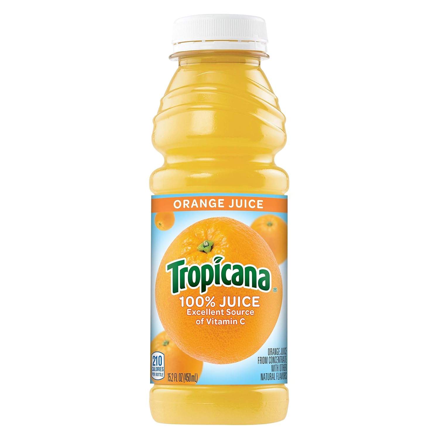 Tropicana Orange Juice 15.2 floz plastic bottle (048500008607)