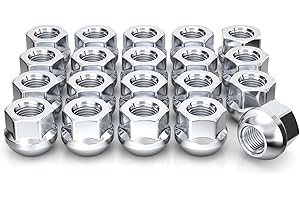 White Knight M12x1.5 Lug Nuts for Select Honda and Acura (1980's ~ 2015's), Factory Style Chrome Open End Radius Seat – WN144
