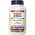 Webber Naturals Probiotic 30 Billion Active CFUs Per Capsule, 8 Probiotic Strains, 30 Capsules, For Digestive Health