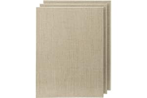Senso Clear Primed Linen Panels - 5x7-3 Pack of Panels for Painting Oils, Acrylics, Pastels and More