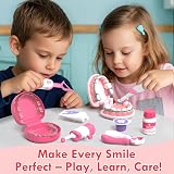 Lehoo Castle Doctors Set for Kids Pink Dentist Toys Role Play 3+ Years view 6