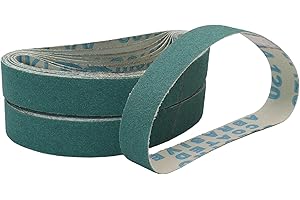 Funghwang 20PCS 3/4 x 12 inch Sanding Belt Kit 120 Grit Ceramic and Aluminum Oxide Grinding Belts Replacement for The Ken Onion Edition of Work Sharp Knife and Tool Sharpener