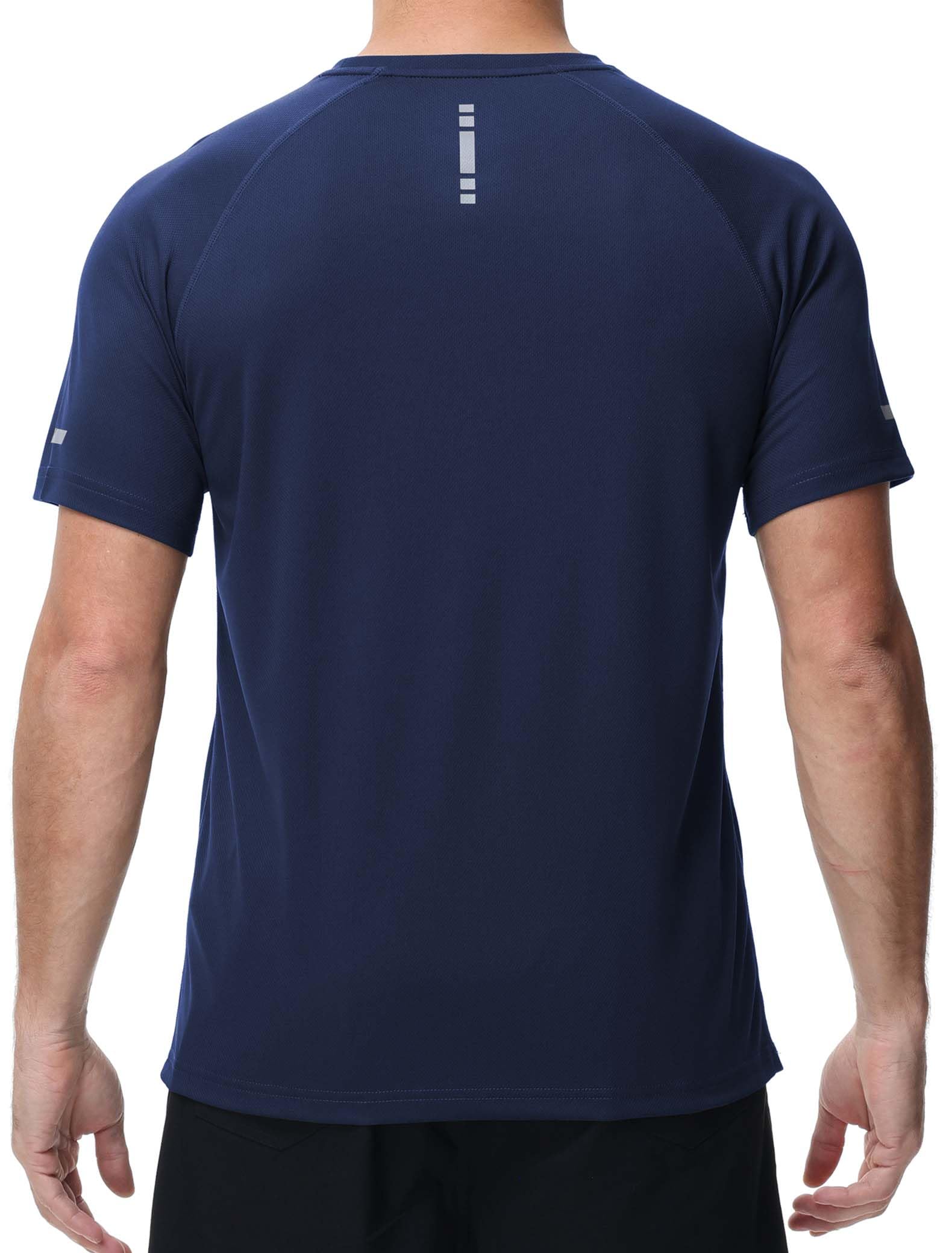 Chenjunrong 3er Pack Sport-T-Shirts Herren Funktionsshirt Schnelles Tricking Atmungsaktiv Trainingsshirt Rundhals Kurzarm Fitness-Shirt Für Laufen Workout 3