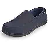 Garonne Men's Minimalist Memory Foam Slippers for Indoor/Outdoor, Breathable Knit House Shoes with Nonslip Rubber Sole