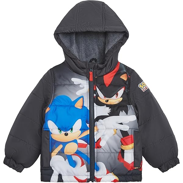 Amazon.com: Sonic Kids Heavyweight Hooded Puffer Jacket - 100