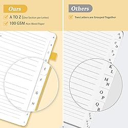 Address Book with Alphabetical Tabs, Hardcover