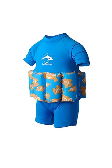Konfidence Float Suit Badeanzug integrierter Auftrieb Clownfish 2-3 Jahre 15-18 kg NEU Schwimmhilfe für optimale Armfreiheit