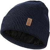 Wmcaps Winter Beanie for Men Women, Fleece Lined Beanie Soft Warm Knit Hat Ski Stocking Cuffed Cap