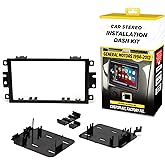 Scosche GM1590DDB Double Din Installation Dash Kit Compatible with Select 1994-2012 Import and Domestic Vehicles - Does Not Fit Single DIN Radios - See Fit Guide in Images for Vehicle Compatibility