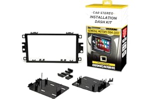 SCOSCHE GM1590DDB Double Din Dash Kit for Select 1992-Up GM and Select 1992-2008 Honda/Isuzu/Suzuki, Black