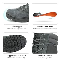 NORTIV 8 Men's Military Tactical Work Boots Side