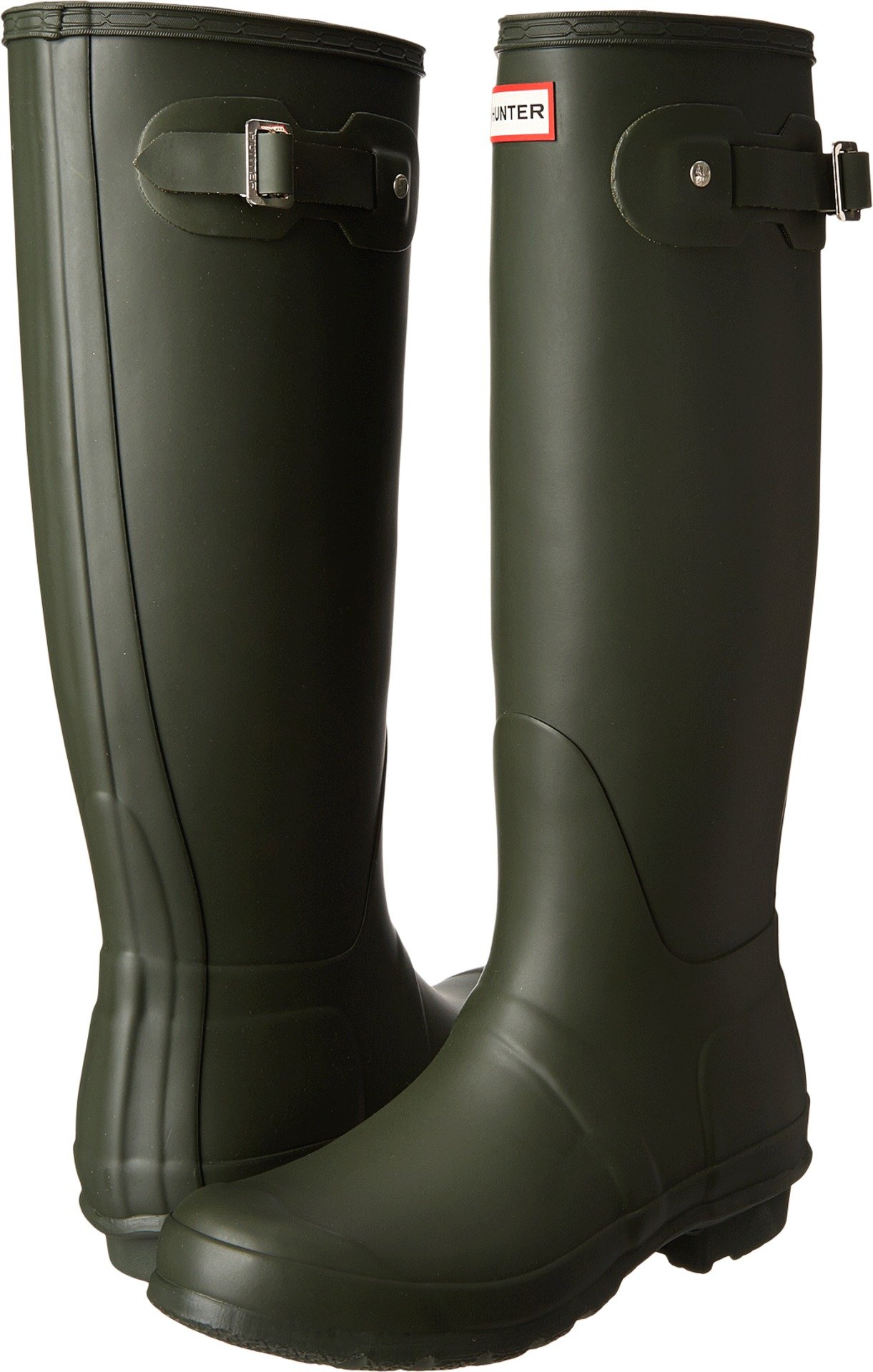Hunter Women Original Tall Wellington Boots, Green (Dark Olive), 7 UK (41 EU)