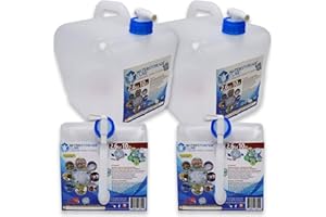 WaterStorageCube BPA Free Collapsible Water Container with Spigot, Camping Water Storage Carrier Jug for Outdoors Hiking Backpack & Survival Kit, Foldable Portable Water Canteen 1.3/2.6/5.3 Gallon