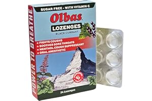Olbas Sugar Free Cough Drops Lozenges, 24 Count