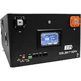 48V 16S 15kwh Server Rack DIY Kit LiFePO4 Battery Box Built-in JK Inverter 2A Active Balance 200A BMS with Touch LCD Screen Stackable(NO Battery Cells)