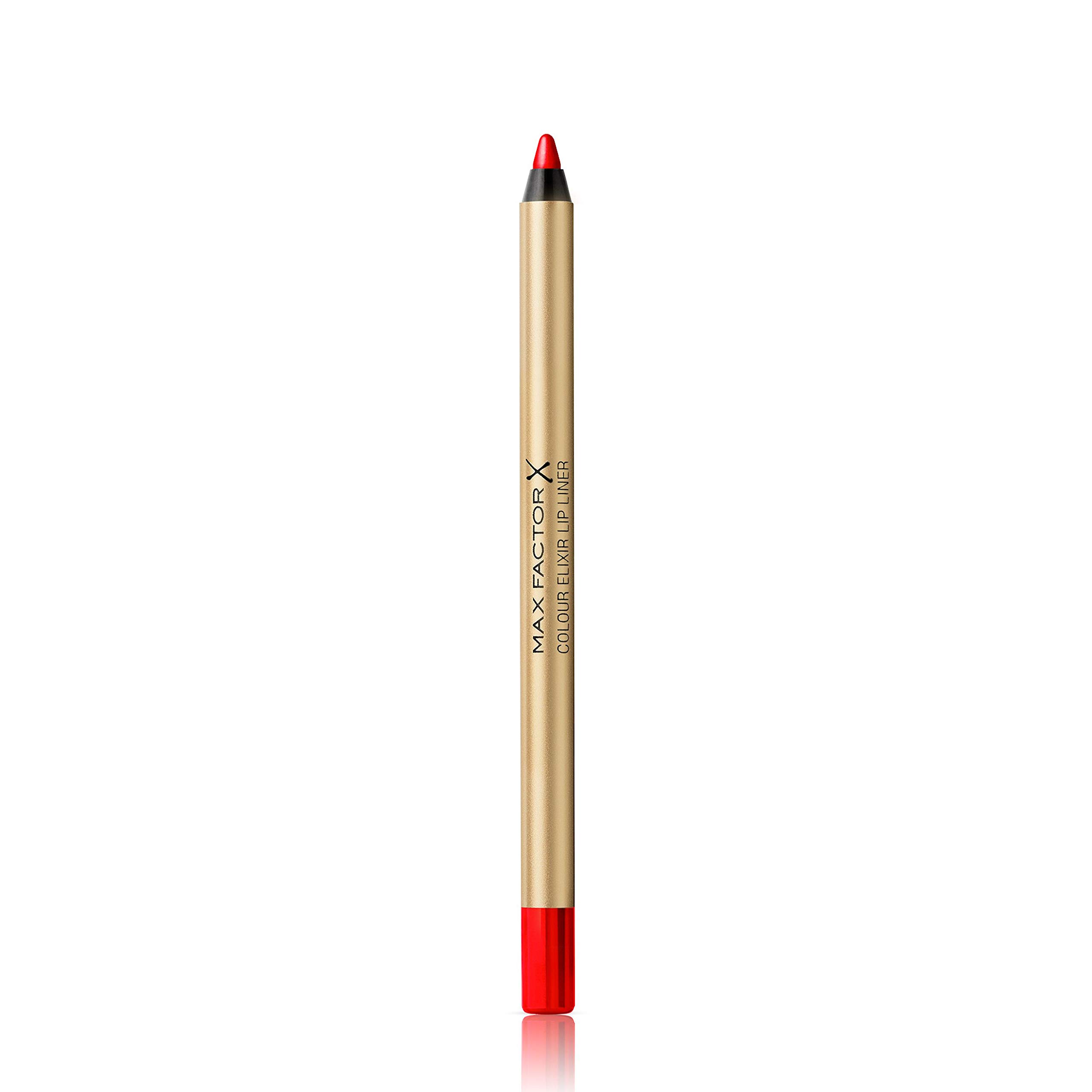Max Factor Colour Elixir Moisturising Lip Liner, 10 Red Rush, 1.2 g