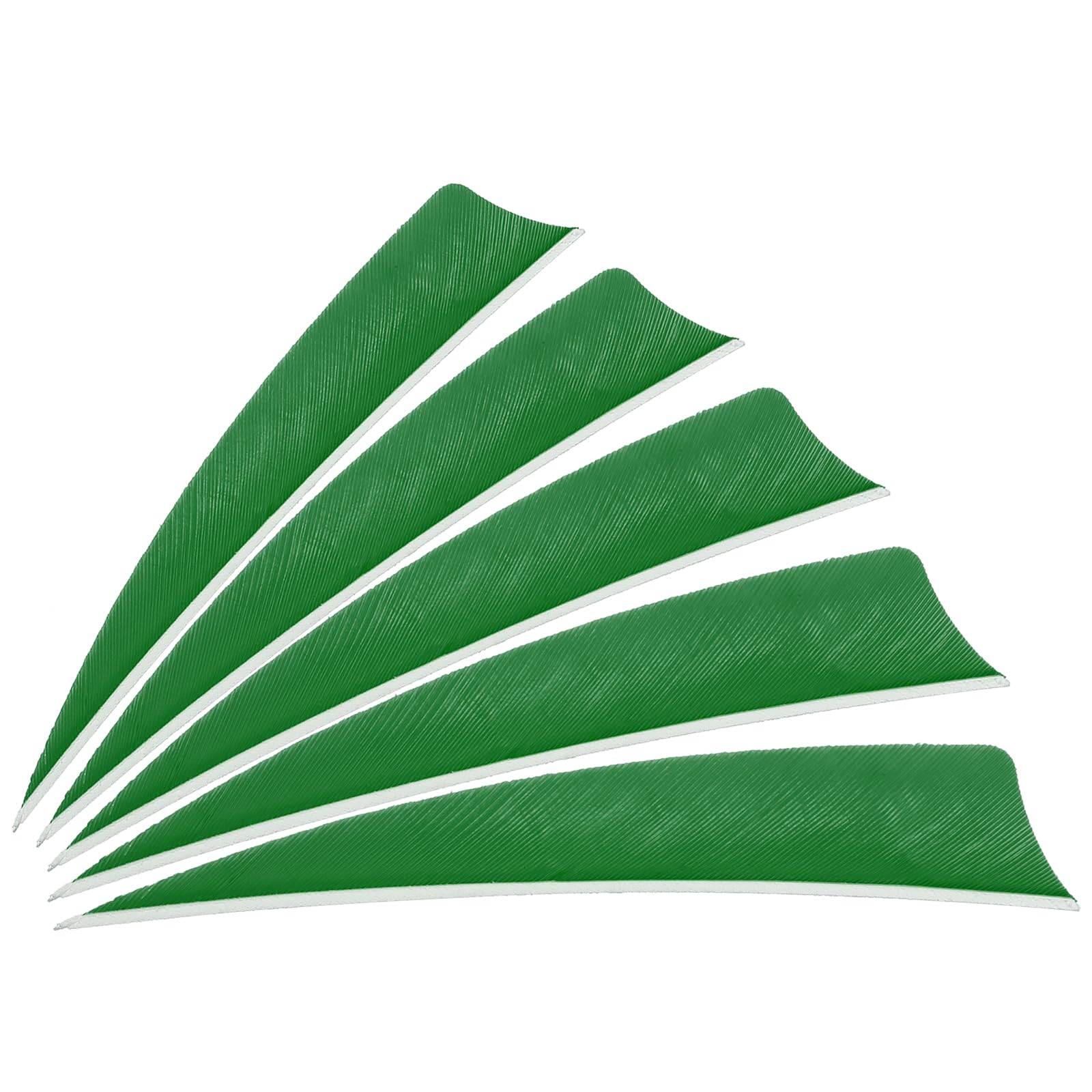 PATIKIL Arrows Vanes 30 Pack 4 Inch Arrow Turkey Feather Fletch Right Wing Fletching Green for DIY Target Shooting