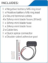 Oxford 12V Fuse Box with Relay 4-Way Power Junction LED Indicator view 5