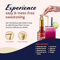 Torani Dragon Fruit Syrup for Drinks, Flavoring for