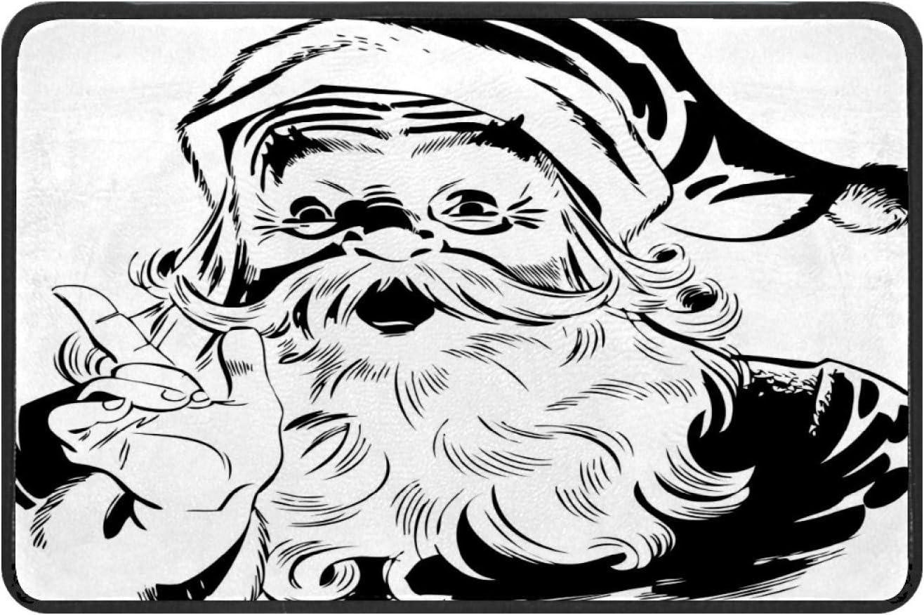 Felpudo de bienvenida con fieltro de lana, duradero, antideslizante