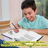 GINMLYDA Secret Diary with Lock for Boys 7x5.25 Inch 160 Lined Pages view 5