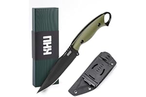 KHU Fixed Blade Knife Tactical, Hunting Knife Survival Knife D2 Steel G10 Handle, Outdoor Hunting Camping Accessories Camping