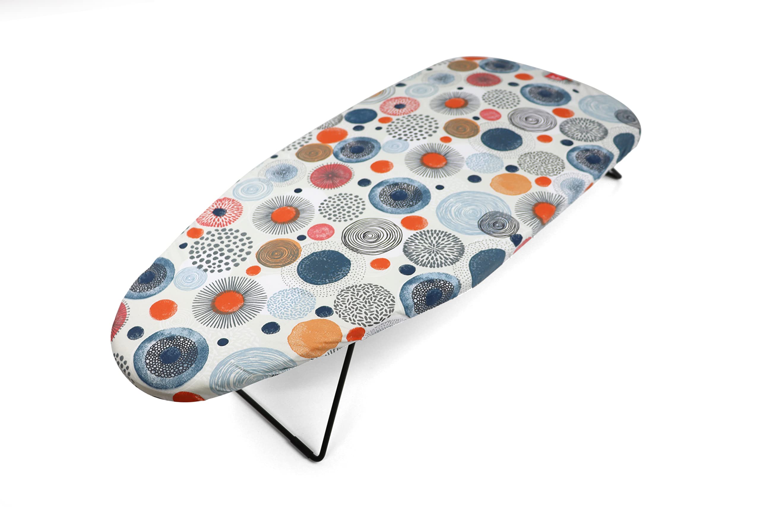 Jata Hogar HPLA5213 – Tabletop Ironing Board with Top 75 x 34 cm – Suitable for Hanging – Space – 100% Cotton Cover, Multi-Colour, Small