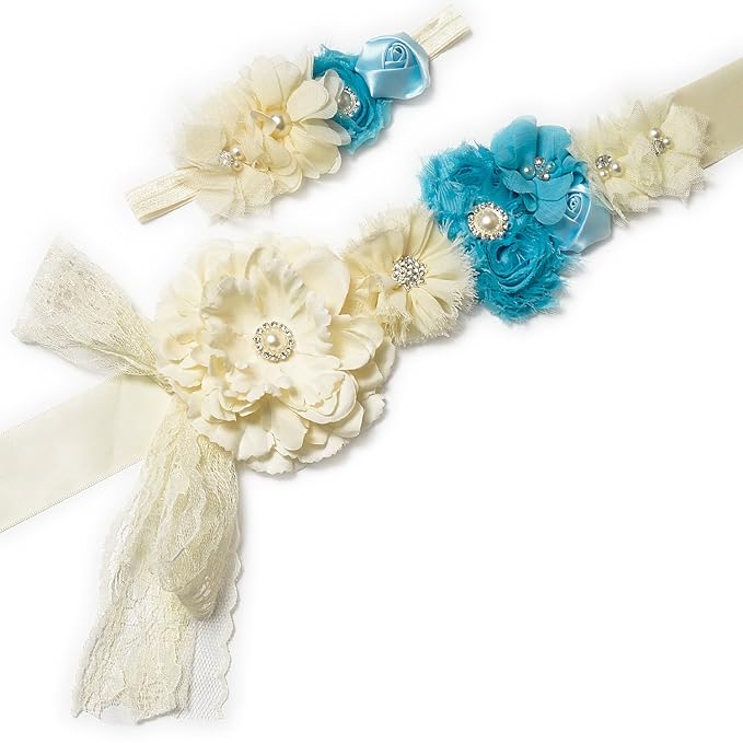 Amazon Com Maternity Sash Pregnancy Flower Belt Dress Accessories