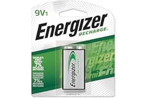 Energizer Recharge Universal Rechargeable 9V Batteries, 1 Pack