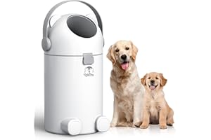 TidyFren Indoor/Outdoor Pet Waste Station – Advanced Odor-Seal Dog Poop Trash Can with Locking Lid, Portable Handle & Works with ANY Bag – No Expensive Refills Ever!