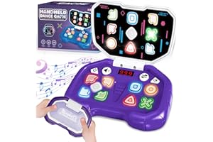 Intoypad Fast Press Game for Kids 4-8, Handheld Light Up Brain & Memory Games with LED Screen Electronic Pop Fidget Games Travel Stress Relief Sensory Fidget Toys Gifts for 6-12 Years Old Kids Boy