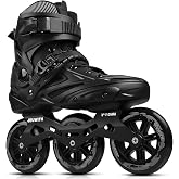 Inline Skates for Men Women, 3 Wheel Roller Skates Blades for Male Female, High Performance Fitness Inline Speed Racing Skates for Adult and Unisex