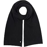 KVSS 100% Pure Cashmere Rib Scarf for Women Knit Scarves Ultra Soft | Luxury Cashmere from inner Mongolia